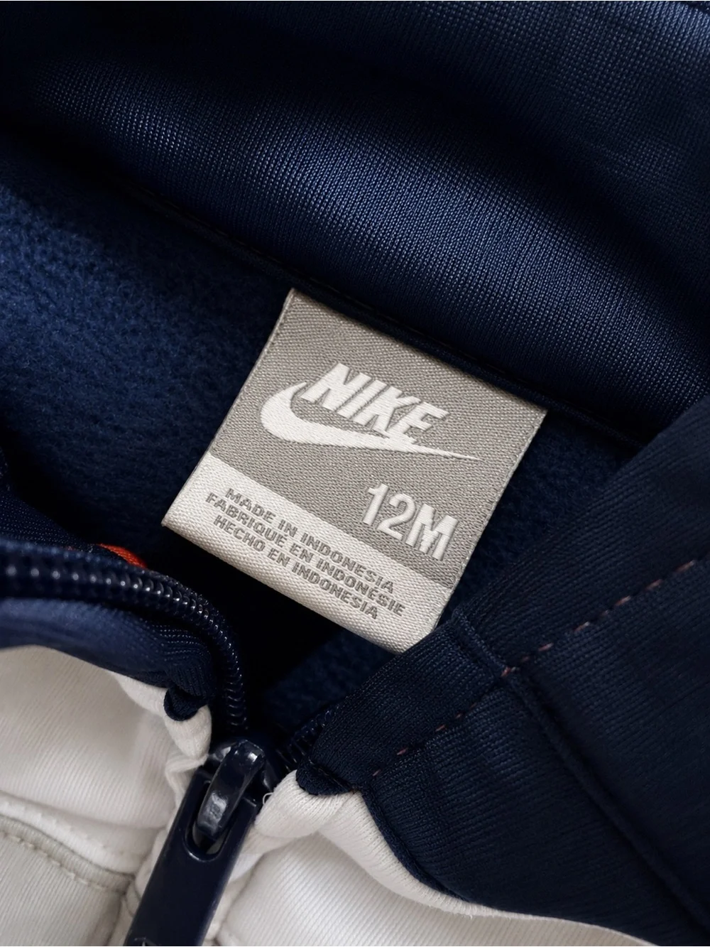 Nike Toddler Navy White Red Zip Track Set - Picture 2 of 2